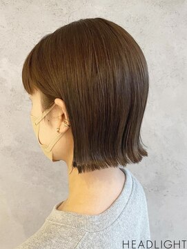 アーサス ヘアー サローネ 五井店(Ursus hair salone by HEADLIGHT) オリーブブラウン×切りっぱなしボブ_807S1578
