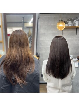 ナチュラル 泉中央店(Natural) 泉区　泉中央　縮毛矯正　髪質改善　トリートメント　艶髪カラー