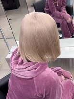 ペレ 栄店(PELE)&nbsp;切りっぱなしボブ/エアリーロング/美髪/ピンクブラウン/栄