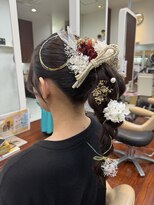 ラディシュ さがみ野(RADISH)&nbsp;大人気！ドレスヘアポニーテール二次会モテ髪