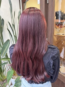 アン(Hair make un) ワインレッド♪♪