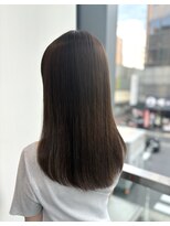 エアー 銀座タワー(AIR)&nbsp;暗髪　アッシュグレーつやさらストレート