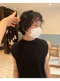 大人ショートパーマ