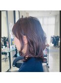 前髪ありゆるふわセミディ