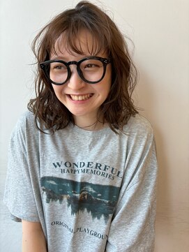 ガーデン 銀座(GARDEN) デジタルパーマ チェリーブラウン レイヤーカットイメチェン