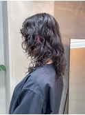 ふわふわパーマレイヤーパーマウルフパーマ強めニュアンス