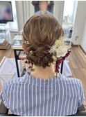 成人式前撮りヘアセット