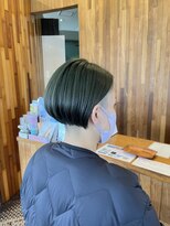 ヘアラウンジ アングゥ(hair lounge ungu)&nbsp;モスグリーンカラー