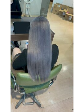 アウラ(AURA) ペールブルーカラーブルーグレージュハイトーンカラー