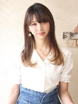 ソース 天王寺(SOURCE) 美髪♪ワンカール艶ストレート