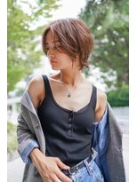 ギークス(GEEKS)&nbsp;【GEEKS渋谷】ナチュラルショートウルフ/ライトベージュ/小顔/艶