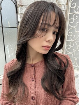 ロンドプランタン 恵比寿(Lond Printemps) くびれヘア/アプリコットオレンジ/レイヤーカット/ブリーチなし