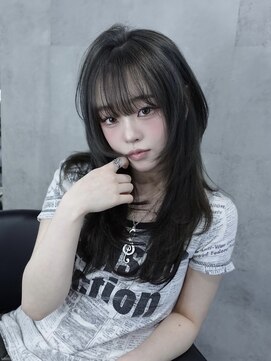 ラベル 渋谷(LAVEL) ハッシュレイヤー×グレージュ