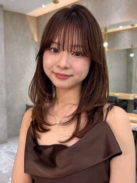 ロンドワン 三宮元町(Lond one) 韓国レイヤーカット/ヨシンモリフェイスレイヤー/艶髪カラー