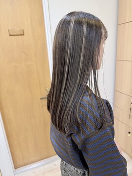 モリオ フロム ロンドン 成増店 【morio成増 セリザワ】ハイライトカラー セミロング