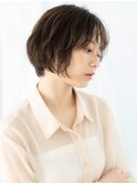 エアリーグレーベージュゆる巻ミニボブd古河20代30代40代