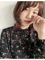 サロン 名和店(SALON)&nbsp;ウルフレイヤー×インナカラーピンク　by mika