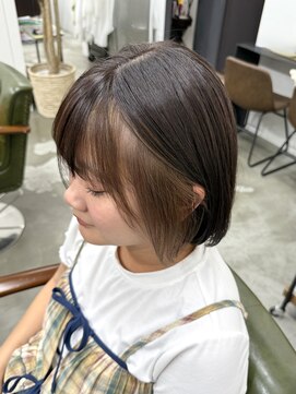 ジュノ イオン鹿児島店(Juno) グレージュ×ベージュフェイスフレーミング