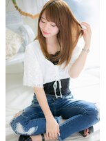 ジャストヘア ラポール 北久里浜店(just hair RAPPOR)&nbsp;サラ艶ストレート　まとまりレイヤースタイル