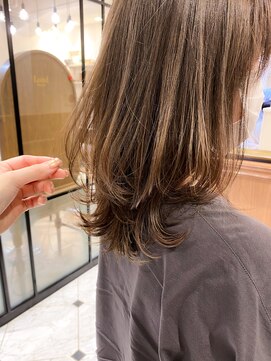 ロンド エスポワール 錦糸町(Lond espoir) 【柴田】ミディアムヘアショコラベージュボブルフ魅力倍増カール
