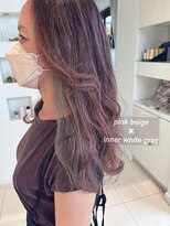 アブニールドール 大山台店&nbsp;ピンクベージュ×インナーホワイトグレー