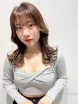 ロンド ストラーダ 心斎橋(Lond strada)&nbsp;韓国前髪顔周りロング×デザインカラー[心斎橋/髪質改善]