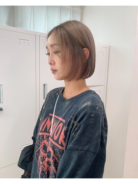 シーラス(cirrus) 【mori担当】ミニボブ×ミルクティーベージュ20代/30代/40代