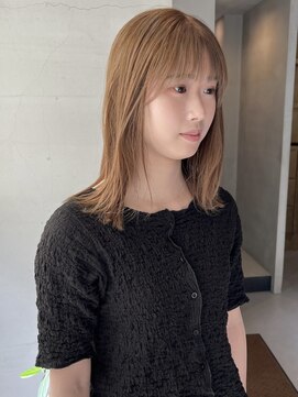 ヘアー アイス ルーチェ(HAIR ICI LUCE) ブリーチなしダブルカラー ベージュ 落合