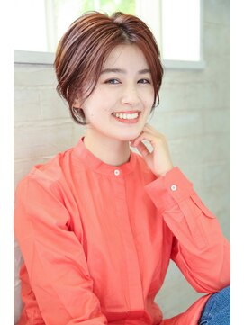 ガーランド (Garland) 大人ショート/ショートボブ/マチルダボブ/ピンクベージュ/丸型