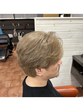 アボックス(abox) センターパート × ミルクティーベージュ