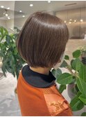 ストレート/丸みショートボブ