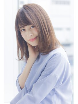 ラフ フロム ガーデン(Laf from GARDEN) 【寺尾拓巳】大人かわいいグレージュひし形ストレートミディ