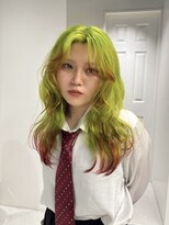 ゼスト 八王子店(ZEST)&nbsp;ネオングリーンカラー デザインカラー 【otoha】