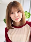 《Agu hair》顎下結べるボブ×numberA.ケアオイルスリーク