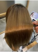 髪質改善　ハイトーンカラー　美髪縮毛矯正