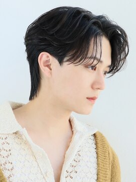 オーシャントーキョー サニー 原宿(OCEAN TOKYO Sunny) 韓国ヘアカルマパーマ韓国マッシュセンターパート黒髪ウルフ