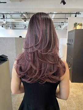 メリー オオサカ(Merly Osaka) violet pink balayage