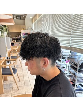 エムプラス センター北(M.plus) メンズマッシュツイストスパイラルパーマ