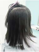 細い髪#柔らかい髪#縮毛矯正#酸性ストレート