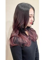 モリグリーン(MORI GREEN)&nbsp;◆レイヤーカット//グラデーションデザインカラー//ワインレッド