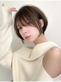 ハイライトバレイヤージュダブルカラーショートカット30代40代