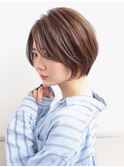 長めバング小顔ショートボブ20代30代40代50代【Garden】
