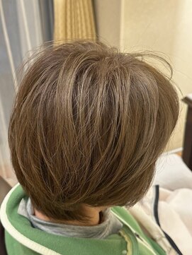 松本平太郎美容室 銀座本店 イノアカラー×シークレットハイライト×白髪ぼかし