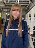 ◎韓国ヘアー顔周りレイヤーおくれ毛ミディアム前髪万代新潟