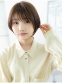 関内/髪質改善/くすみベージュ♪丸みショートボブm