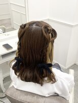 リルミー ミュエナ 大須 矢場町(Lilme myuena)&nbsp;超キュート！ハーフツイン×ハート編みたらし♪ ひな