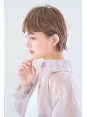 ☆ 『 ショートボブ × グレージュ 』外国人風 小顔ボブ♪ ☆