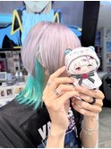 にじさんじ 石神のぞみ ビャッコ シルバー ウルフヘア ミント