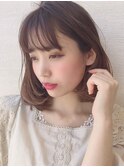 アンブレラカラー/こなれミディ/ウェーブパーマ/前髪/錦糸町