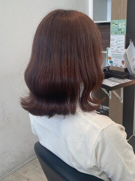 インク サカエ(inq sakae) ブリーチなしピンクブラウン